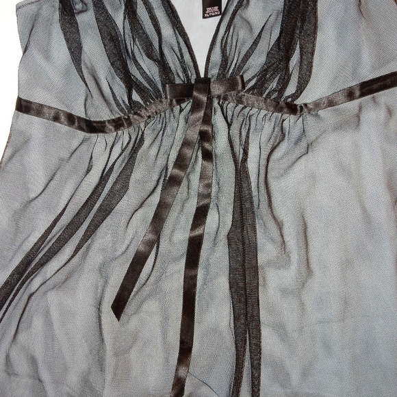 Victorias Secret Cami Sheer Nightie XL Black - Picture 7 of 8